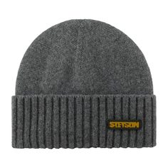 Шапка бини унисекс Stetson 02-803-08-00 серая, one size