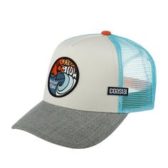 Бейсболка унисекс COASTAL HFT The Glow белая one size