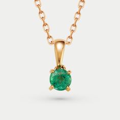 Кулон из красного золота VESNA 3995-150-11-00, изумруд