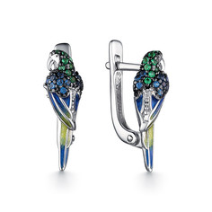 Серьги из серебра Dewi 901021648, фианит