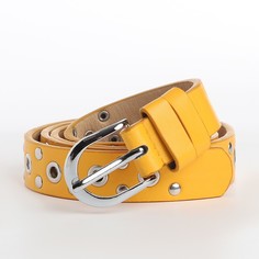 Ремень женский NoBrand 9865620 желтый
