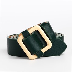 Ремень женский NoBrand 9865582 зеленый, 105 см