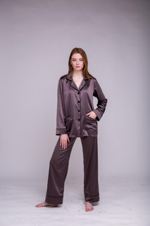 Пижама женская Малиновые Сны KPU001H коричневая 50