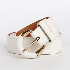 Ремень женский NoBrand 9865555 белый, 105 см