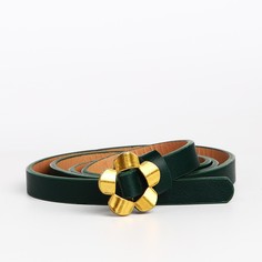 Ремень женский NoBrand 9865594 зеленый, 105 см