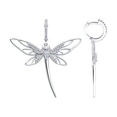 Серьги из серебра SOKOLOV 94026870, фианит