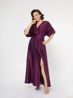 Платье женское Olga Gridunova Collection 12345 фиолетовое XL/3XL