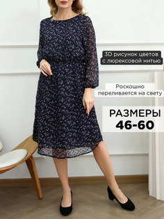 Платье женское Giorgio Ferretti 0223008 синее 52 RU