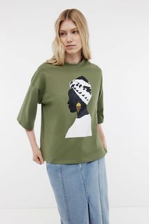 Футболка женская Baon B2324004 зеленая XXL