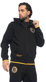 Толстовка мужская Atributika&Club Бостон Брюинз 367180 черная 2XL