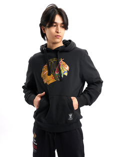 Худи мужское Atributika&Club Чикаго Блэкхокс 367050 черное 2XL