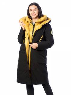 Пальто женское EVACANA 4058 черное 44 RU