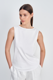 Майка женская Finn Flare BAS-100165 белая XL