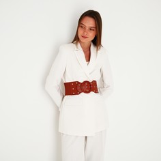Ремень женский NoBrand рыжий, 75х10 см