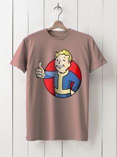 Футболка унисекс HYPNOTICA игра fallout - 60 розовая 2XS
