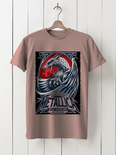 Футболка унисекс HYPNOTICA Музыка Metallica - 251 розовая 3XL