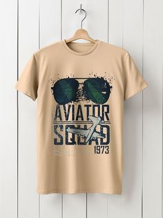 Футболка унисекс HYPNOTICA Aviator Squad - 979 бежевая M