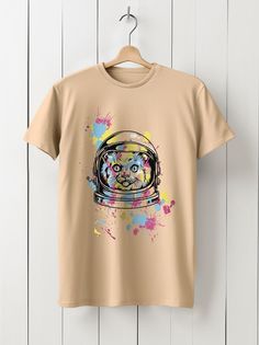Футболка унисекс HYPNOTICA Кот - 977 бежевая 2XL
