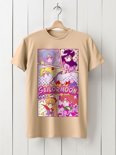 Футболка унисекс HYPNOTICA Аниме Sailor Moon - 1218 бежевая M