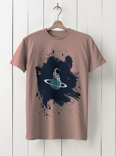 Футболка унисекс HYPNOTICA Космос - 56 розовая 2XL