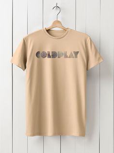 Футболка унисекс HYPNOTICA Музыка Coldplay - 1198 бежевая L