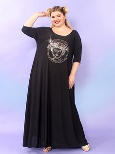 Платье женское Magesty 3271 черное 68-70 RU