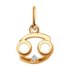 Подвеска из красного золота Diamant 51-130-02731-1, фианит