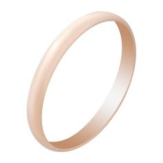 Кольцо обручальное из красного золота р. 23 585Gold 601005089
