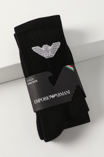 Комплект носков мужских Emporio Armani 303122 4R345 черных one size