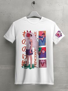 Футболка унисекс HYPNOTICA Princess Mononoke Аниме - 111 белая S