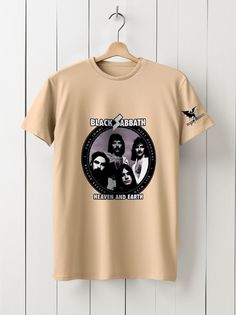 Футболка унисекс HYPNOTICA Музыка Black Sabbath - 193 бежевая 2XL