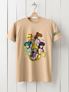 Футболка унисекс HYPNOTICA Sailor Moon Crystal - 169 бежевая 3XL