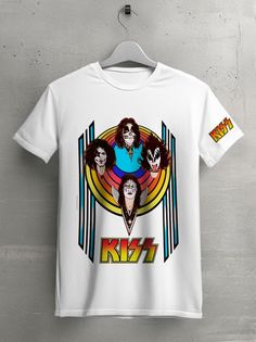 Футболка унисекс HYPNOTICA Музыка Kiss - 81 белая L