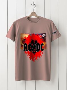 Футболка унисекс HYPNOTICA Музыка AC DC - 152 розовая S