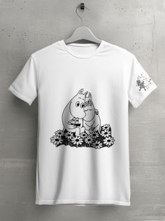 Футболка унисекс HYPNOTICA moomin - 154 белая 3XL