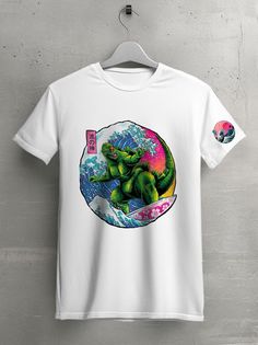 Футболка унисекс HYPNOTICA Хокусай белая 2XL