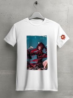 Футболка унисекс HYPNOTICA Игра Genshin Impact - 213 белая XL