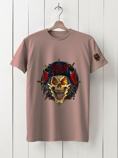 Футболка унисекс HYPNOTICA Музыка Slayer - 171 розовая 3XL