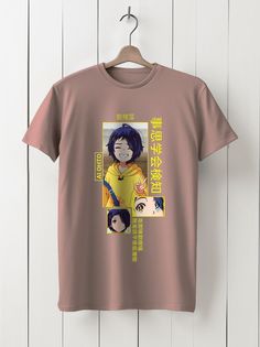 Футболка унисекс HYPNOTICA аниме - 40170 розовая 2XL