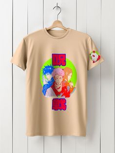 Футболка унисекс HYPNOTICA Аниме Магическая битва - 116 бежевая 3XL