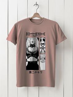 Футболка унисекс HYPNOTICA аниме - 40003 розовая XL