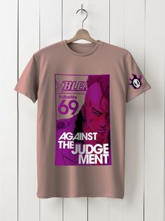 Футболка унисекс HYPNOTICA аниме Блич -90 розовая 2XL