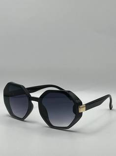 Солнцезащитные очки женские SunGold Бабочка-6 черные градиент