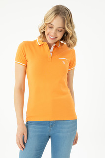 Футболка женская US Polo Assn G082GL0110GLORIA23 оранжевая XS