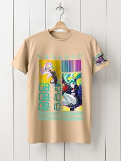 Футболка унисекс HYPNOTICA Аниме cyberpunk edgenners - 25 бежевая 3XL
