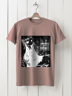 Футболка унисекс HYPNOTICA аниме - 40127 розовая S