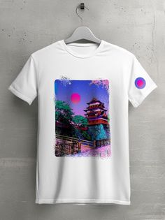 Футболка унисекс HYPNOTICA vaporwave белая 2XL