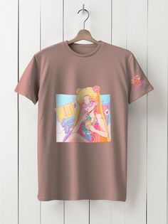 Футболка унисекс HYPNOTICA Sailor Moon Crystal - 170 розовая XL