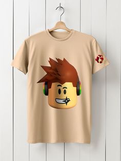 Футболка унисекс HYPNOTICA Игры roblox - 76 бежевая XL