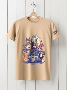 Футболка унисекс HYPNOTICA Аниме My Neighbor Totoro - 241 бежевая XS